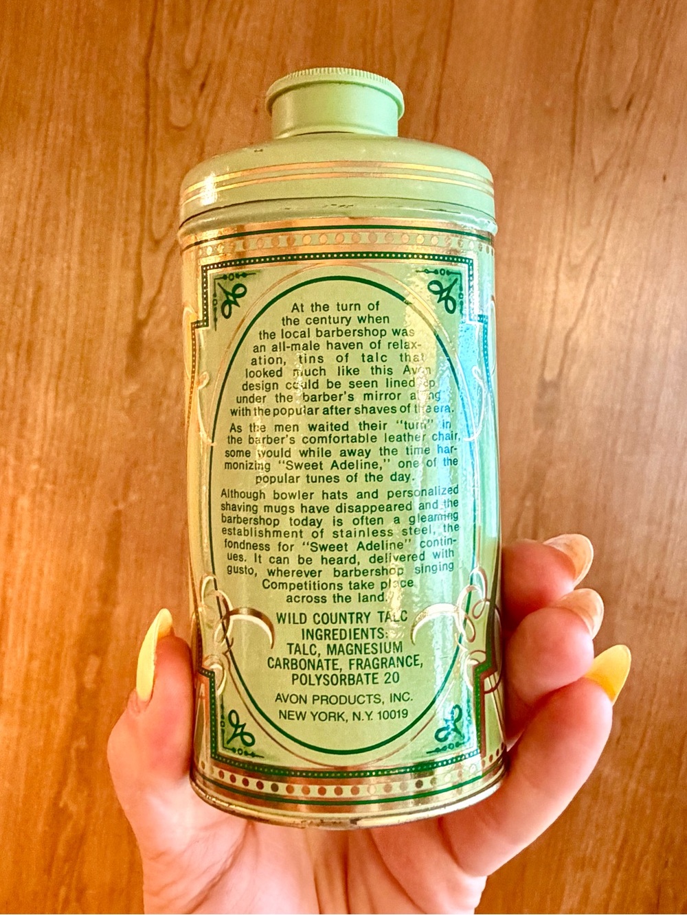 70s Vintage ⚜️ Avon Talc Tin Canisters (4) - Picture 5 of 8